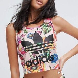 Adidas Originals X Farm Rio Floralita Crop Top XS